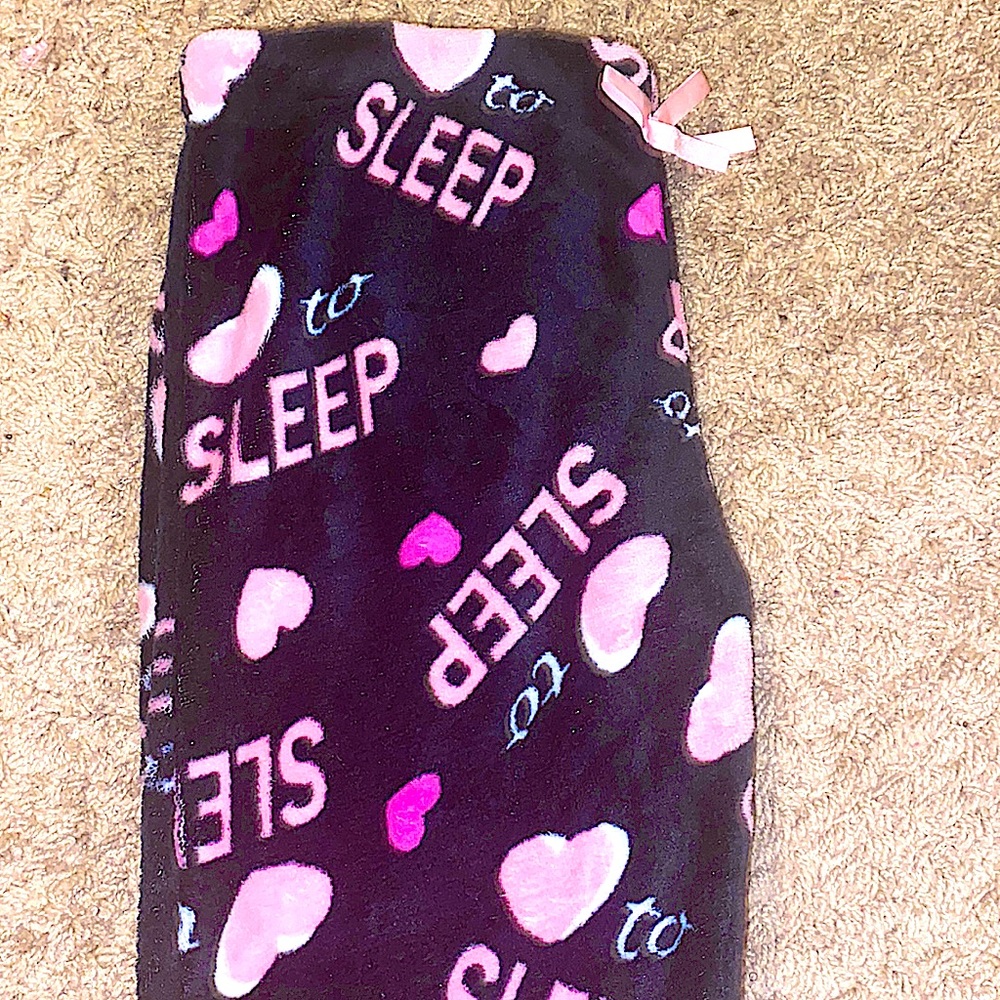 Black Cotton Pajama Pants